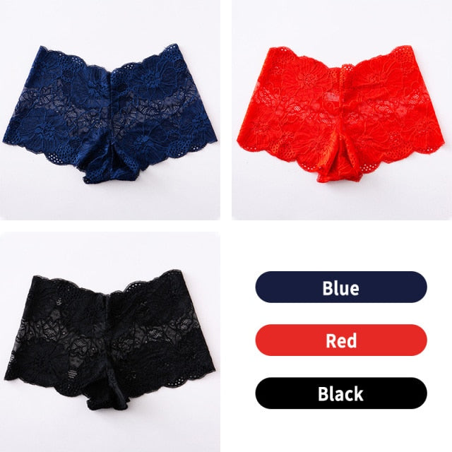 3PCS/Set Lace Boy-short Panties