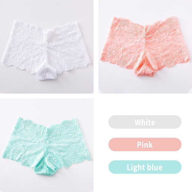 3PCS/Set Lace Boy-short Panties