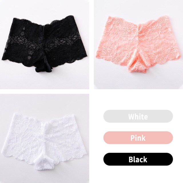 3PCS/Set Lace Boy-short Panties