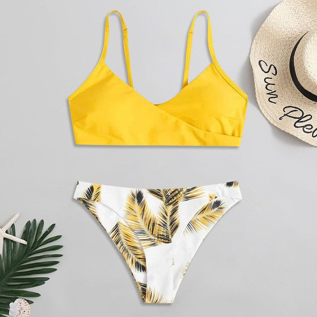 Bikini Cut Flower Print