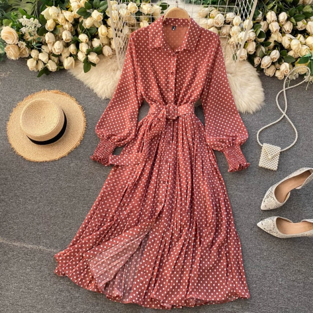 French Vintage Maxi Dress