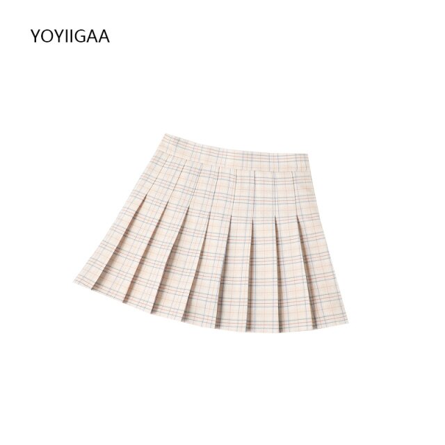 Plaid Skirts Yellow Tennis Skirt