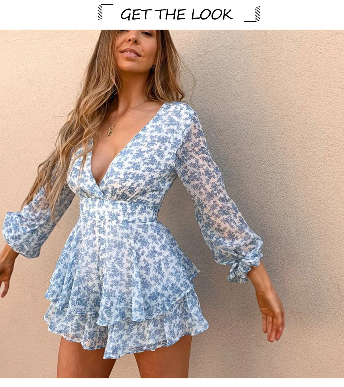 Sheer Dreamy Blue Romper