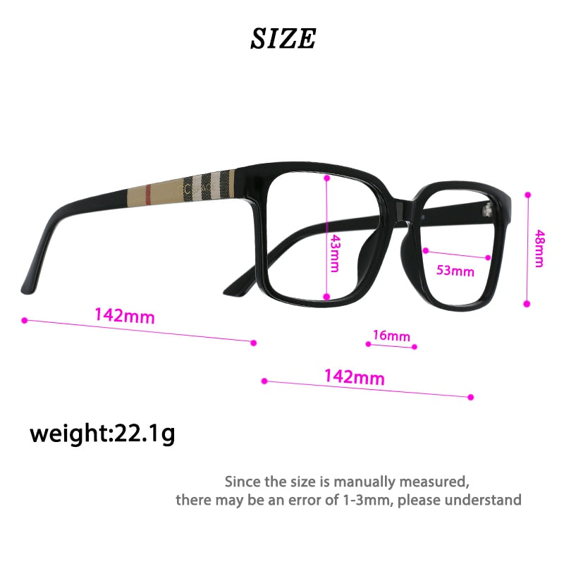 Retro Square Anti Blue Light Optical Glasses