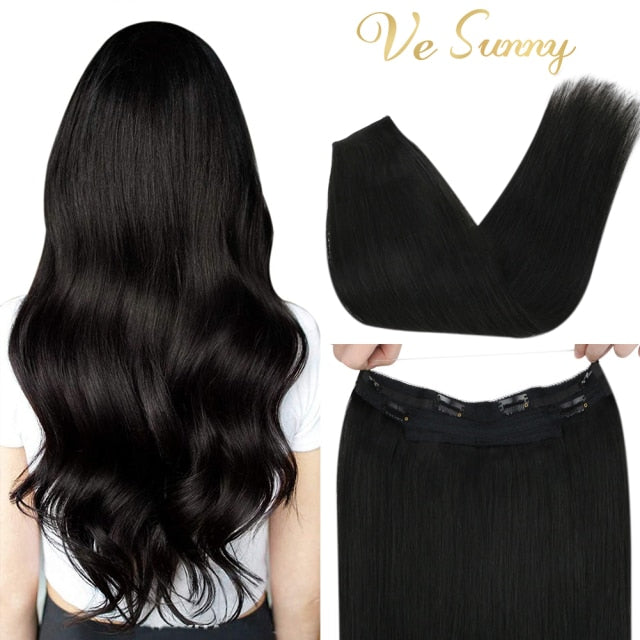 VeSunny Halo Human Hair Extensions