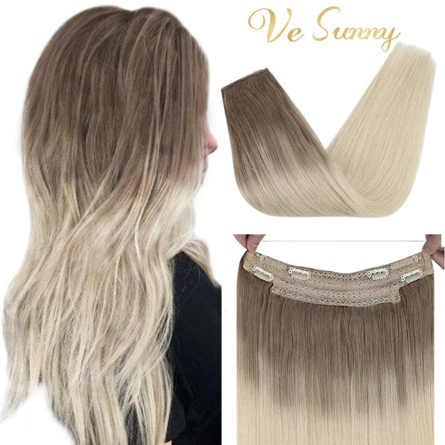 VeSunny Halo Human Hair Extensions