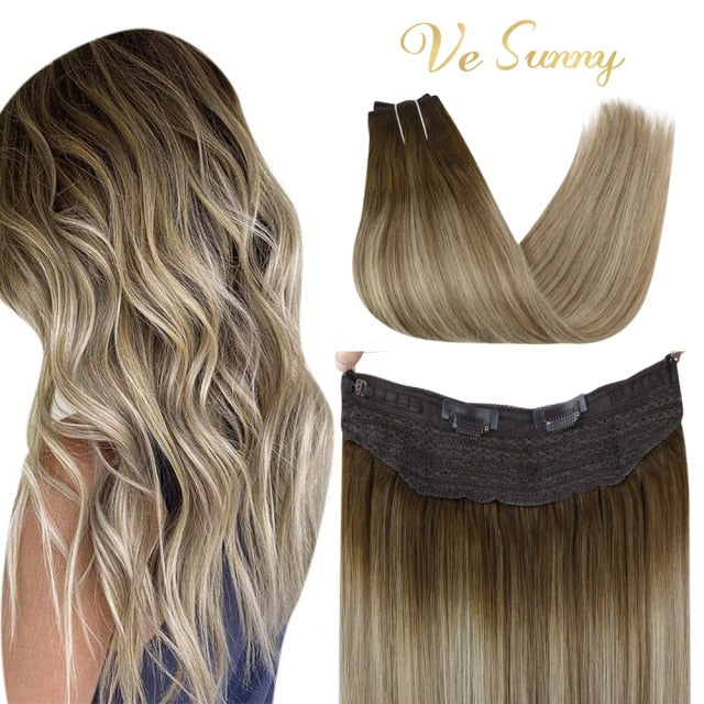 VeSunny Halo Human Hair Extensions