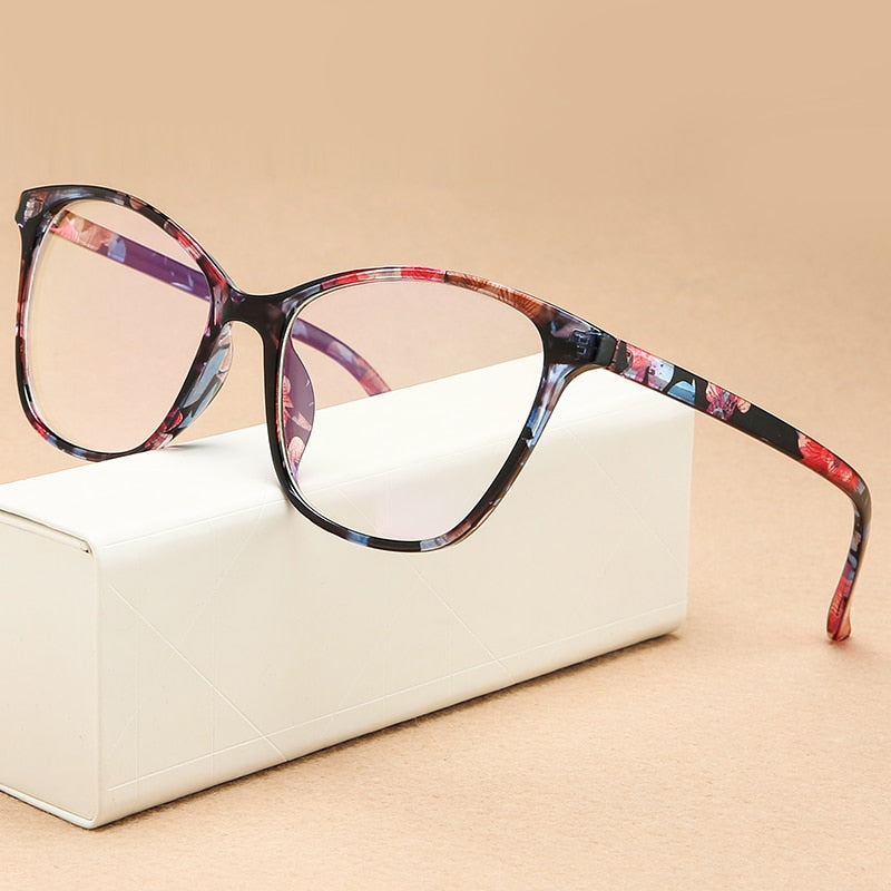 FLORAL Vintage Cat Eye Eyeglasses