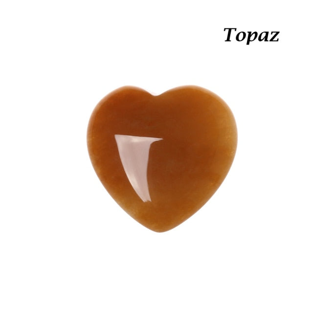 Heart Shaped Healing Crystal Stones