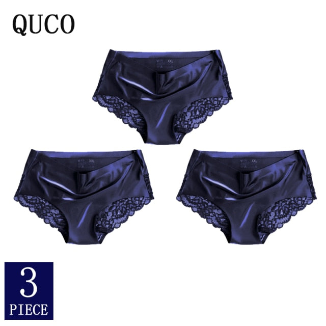 3pcs QUCO Brand sexy Women Underwear