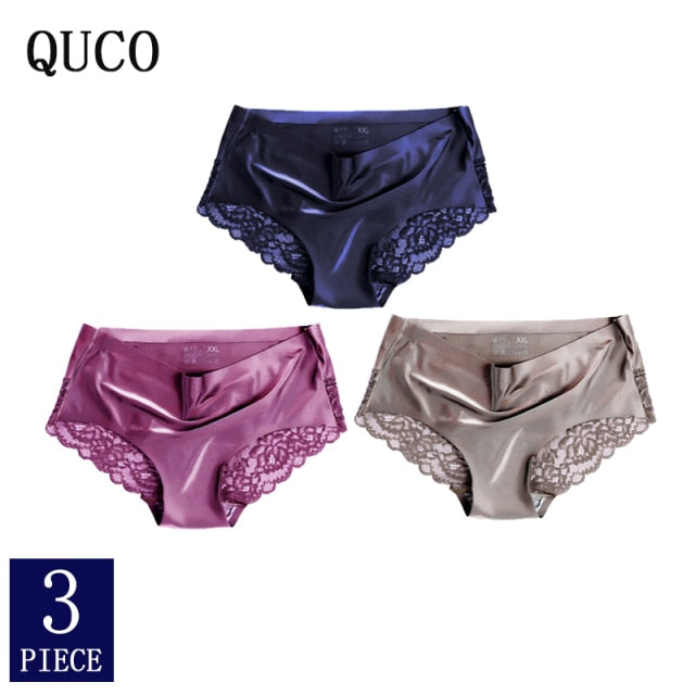 3pcs QUCO Brand sexy Women Underwear