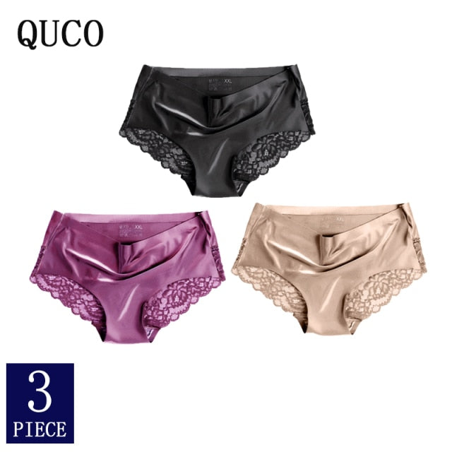 3pcs QUCO Brand sexy Women Underwear