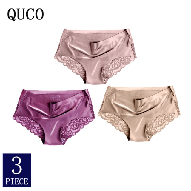 3pcs QUCO Brand sexy Women Underwear