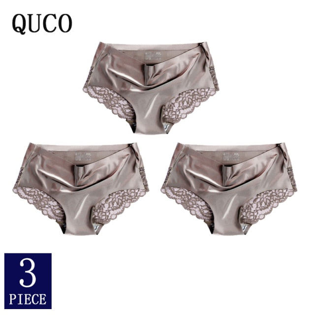 3pcs QUCO Brand sexy Women Underwear