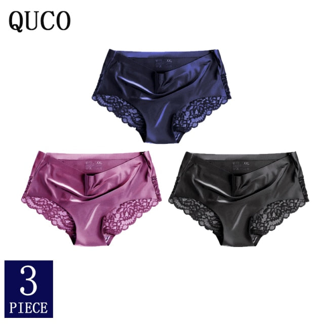 3pcs QUCO Brand sexy Women Underwear