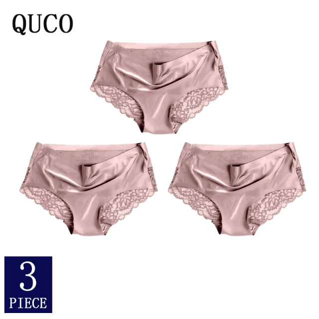 3pcs QUCO Brand sexy Women Underwear