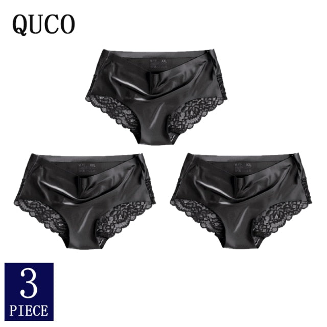 3pcs QUCO Brand sexy Women Underwear