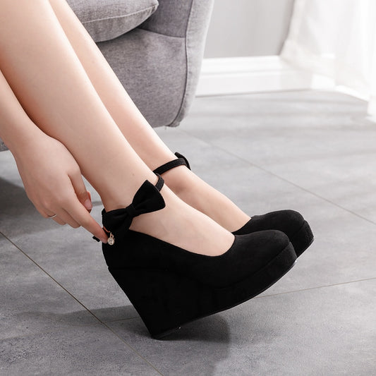 Crystal Queen Bowtie Wedges