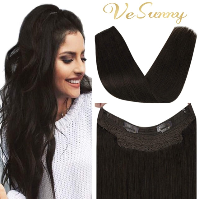 VeSunny Halo Human Hair Extensions