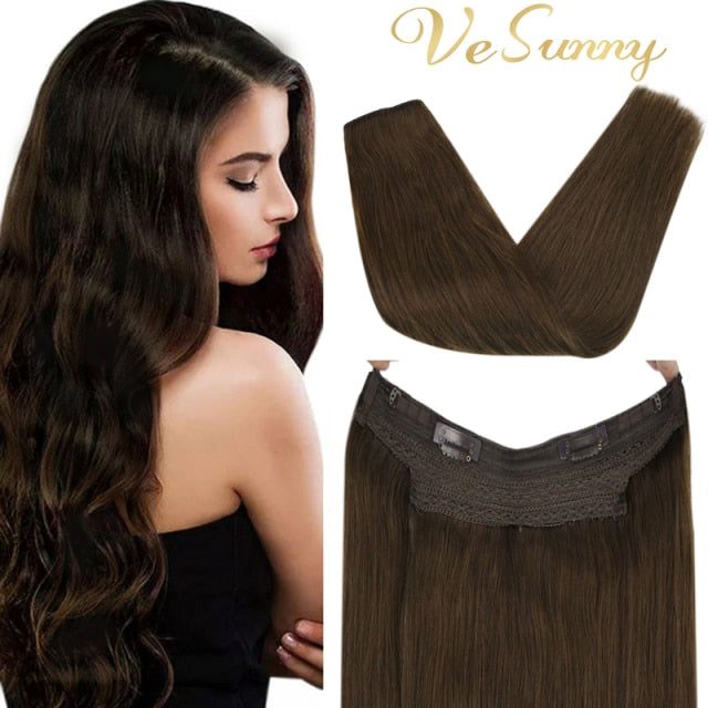 VeSunny Halo Human Hair Extensions