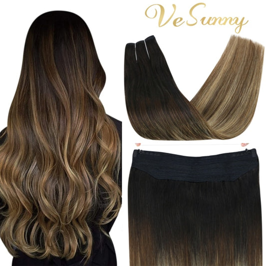 VeSunny Halo Human Hair Extensions