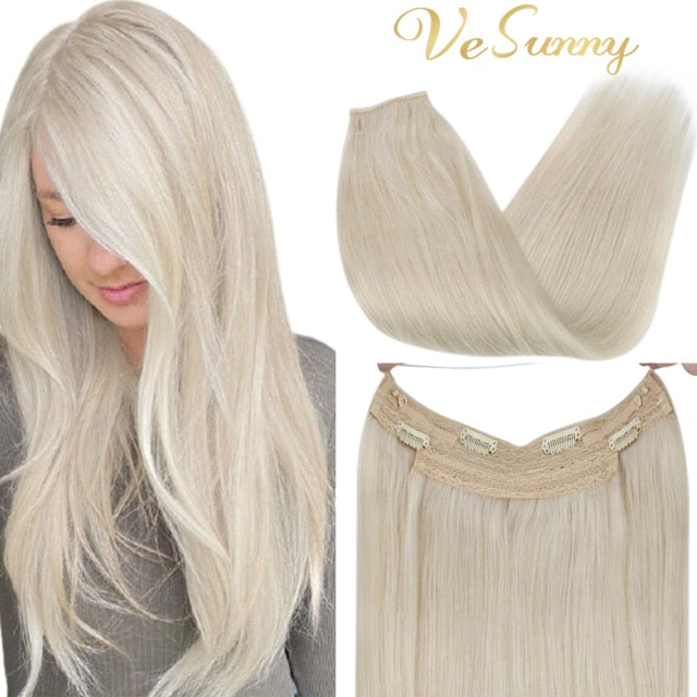 VeSunny Halo Human Hair Extensions