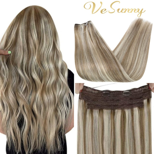 VeSunny Halo Human Hair Extensions