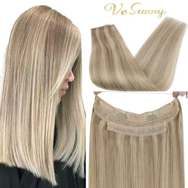 VeSunny Halo Human Hair Extensions