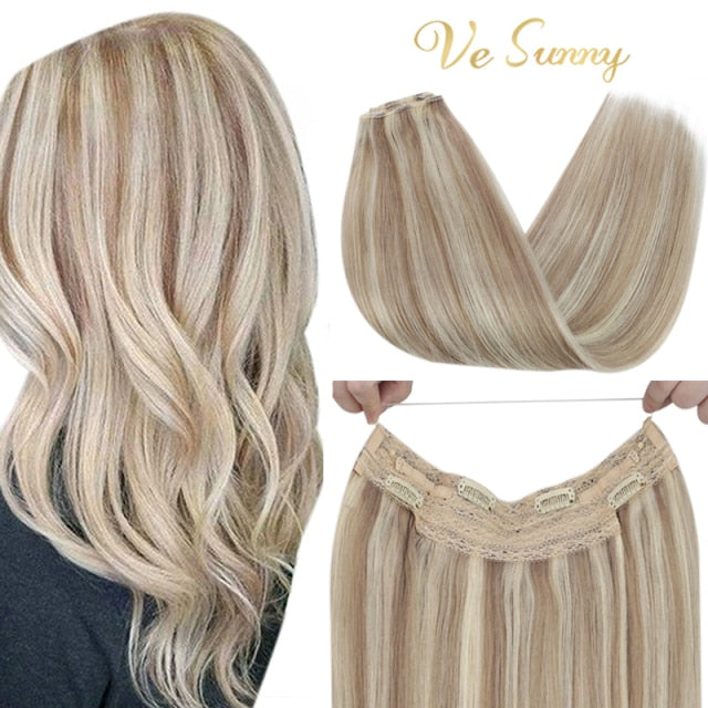 VeSunny Halo Human Hair Extensions