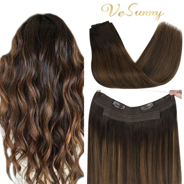 VeSunny Halo Human Hair Extensions