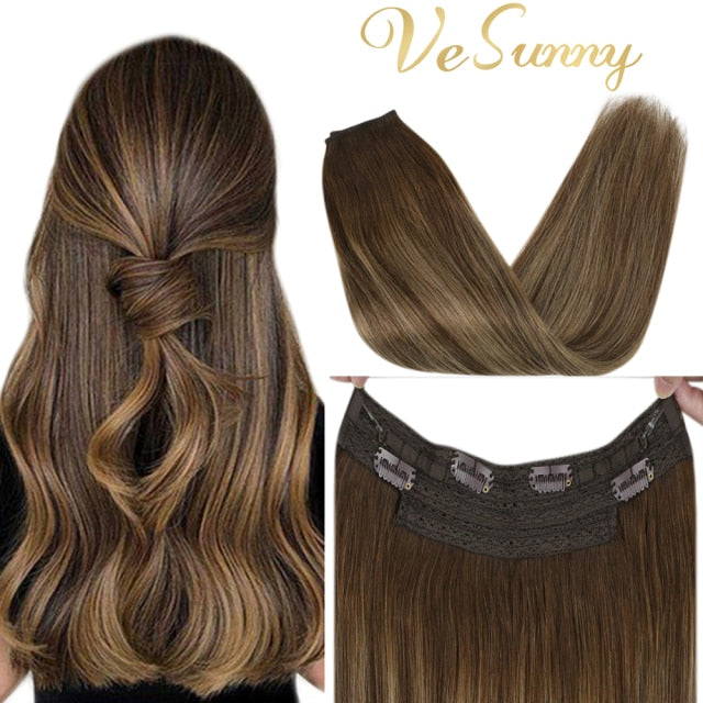 VeSunny Halo Human Hair Extensions