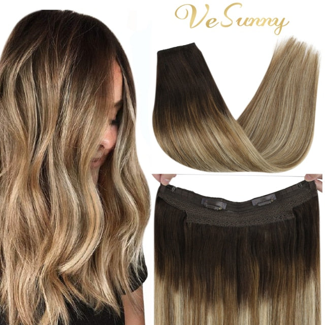 VeSunny Halo Human Hair Extensions