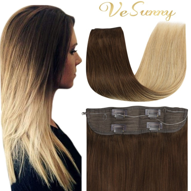 VeSunny Halo Human Hair Extensions