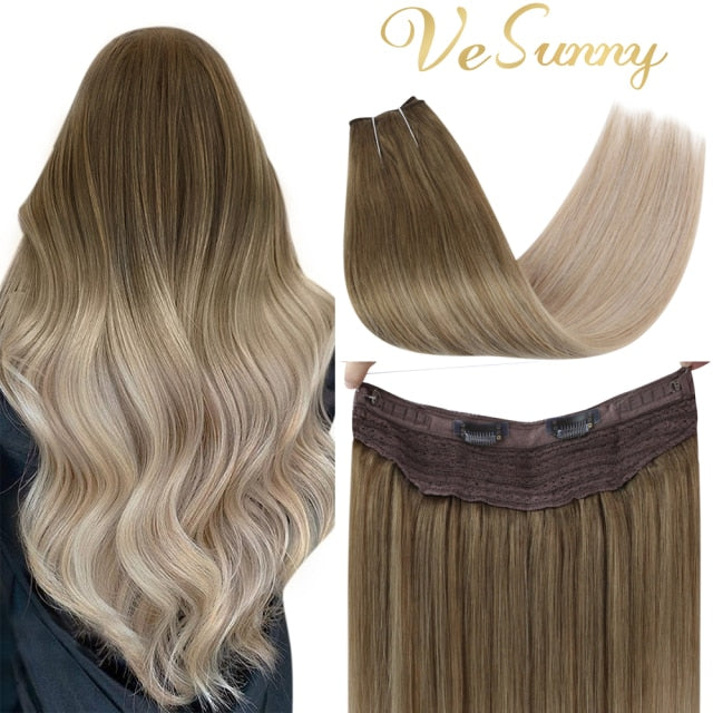 VeSunny Halo Human Hair Extensions