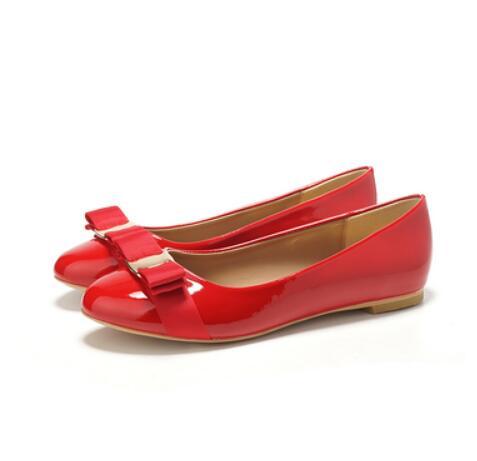 Paris Patent Leather Round Toe Shoes