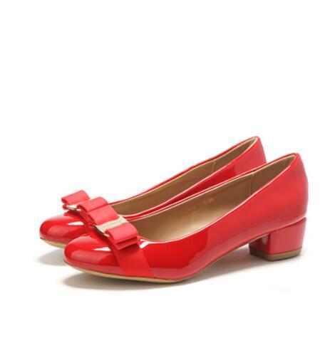 Paris Patent Leather Round Toe Shoes