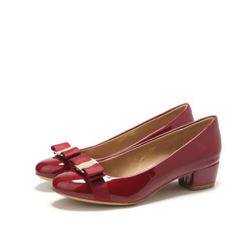 Paris Patent Leather Round Toe Shoes