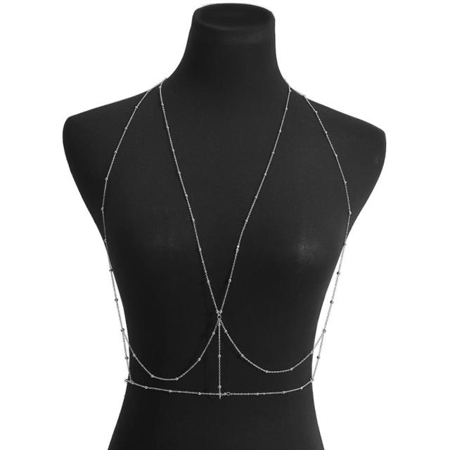 IngeSight.Z Chain Necklace Sequins Body Chain Jewelry