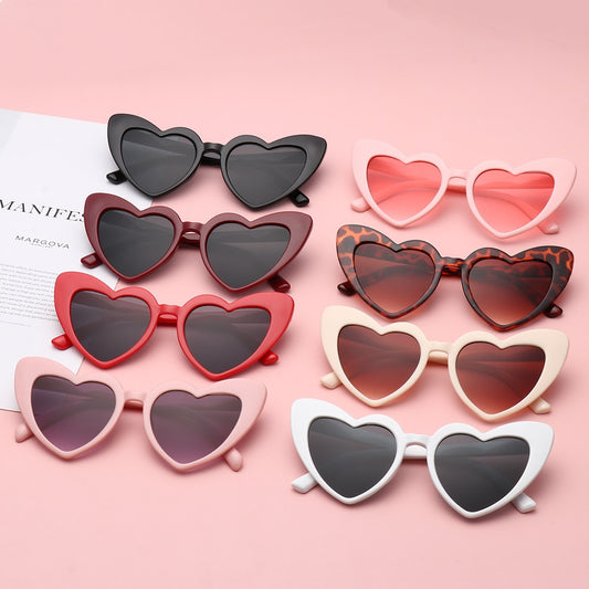 Retro Love Heart Shaped Glasses UV400 Protection