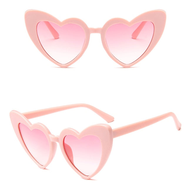 Retro Love Heart Shaped Glasses UV400 Protection