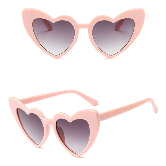 Retro Love Heart Shaped Glasses UV400 Protection