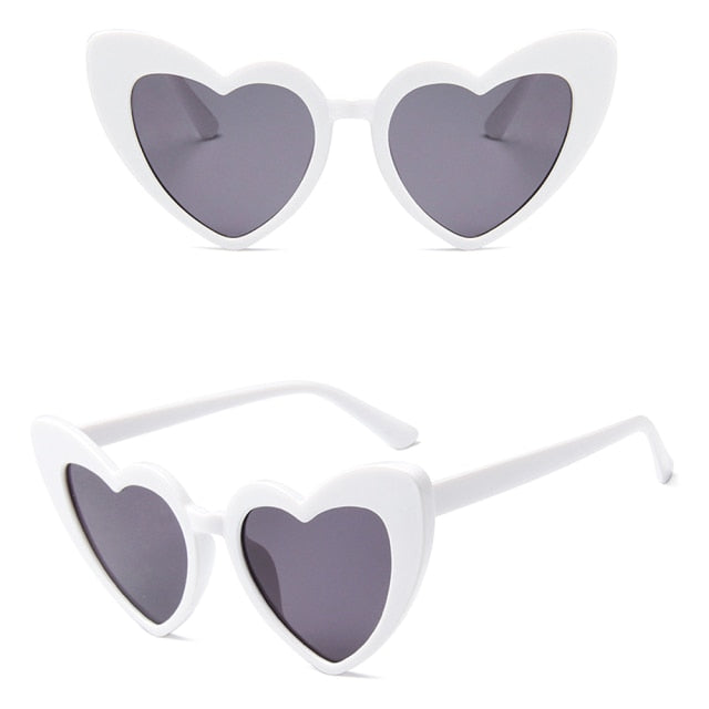 Retro Love Heart Shaped Glasses UV400 Protection