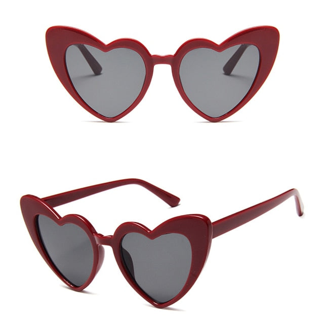 Retro Love Heart Shaped Glasses UV400 Protection