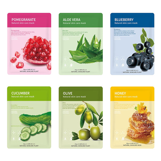 12pc Fruit Moisturizing Face Masks