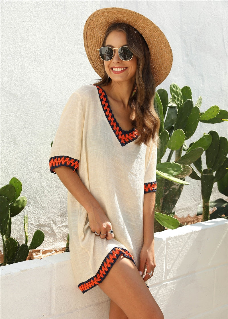 Playa Crochet Bikini Cover-up Tunic