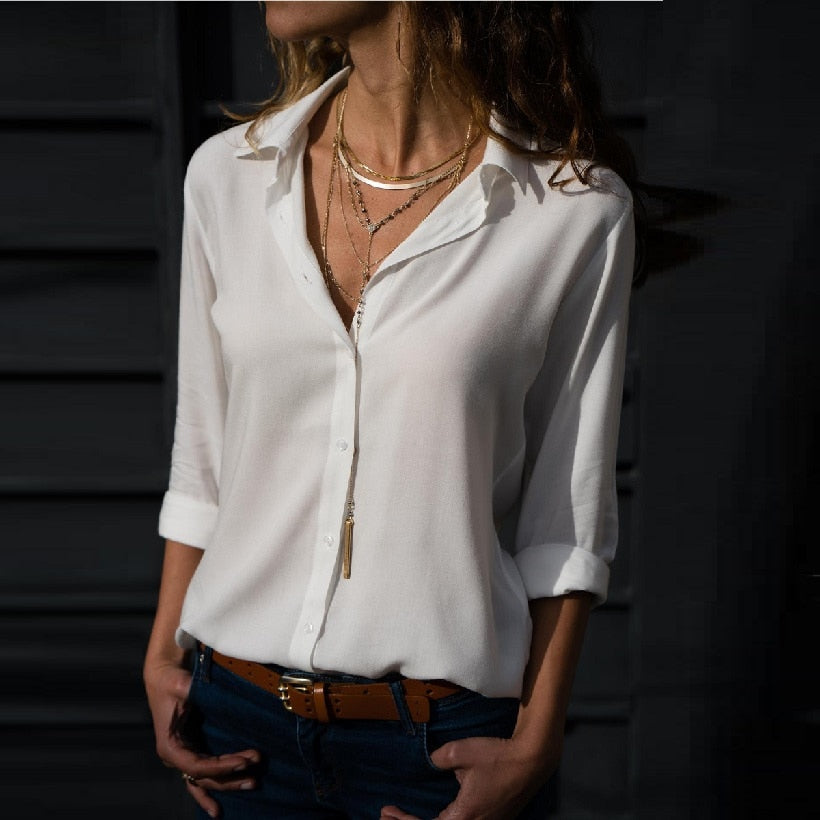 Boss Girl Spring Chiffon Blouses