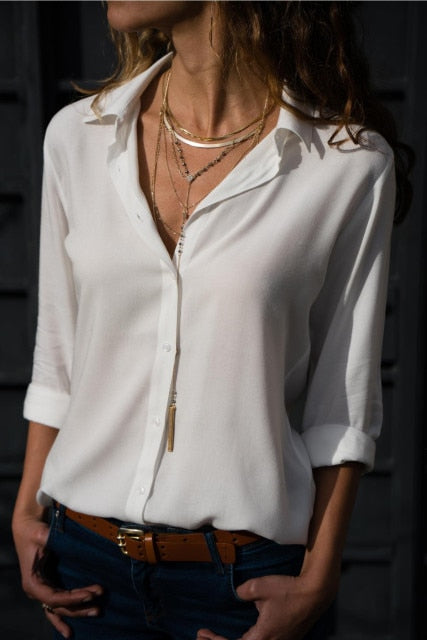 Boss Girl Spring Chiffon Blouses