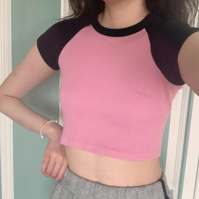 Patchwork Crop Top