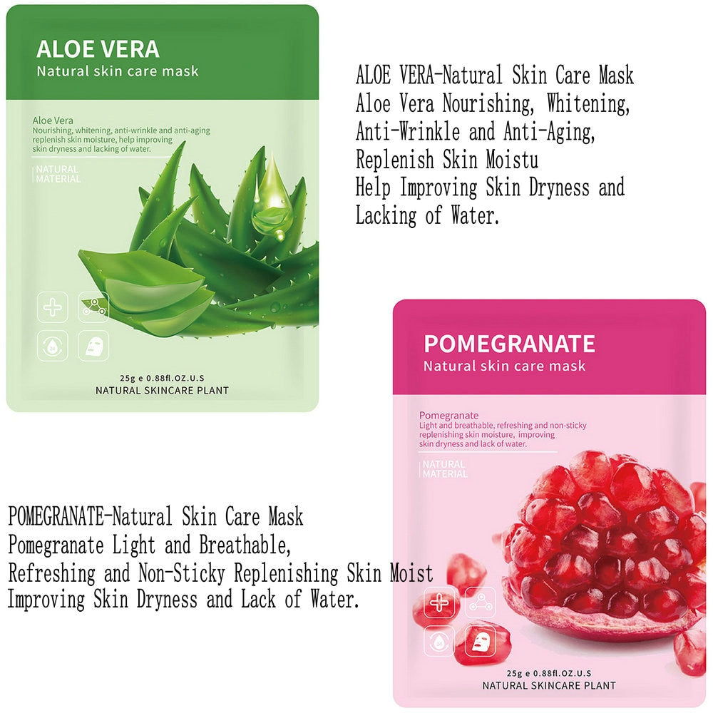 12pc Fruit Moisturizing Face Masks