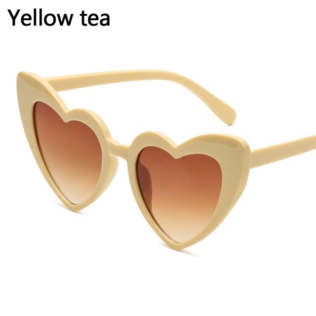 Retro Love Heart Shaped Glasses UV400 Protection